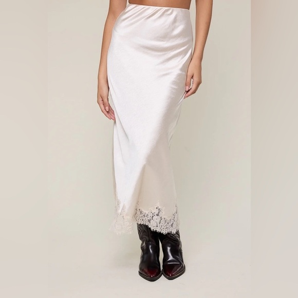 Lace hem Slip skirt - Picture 4 of 6